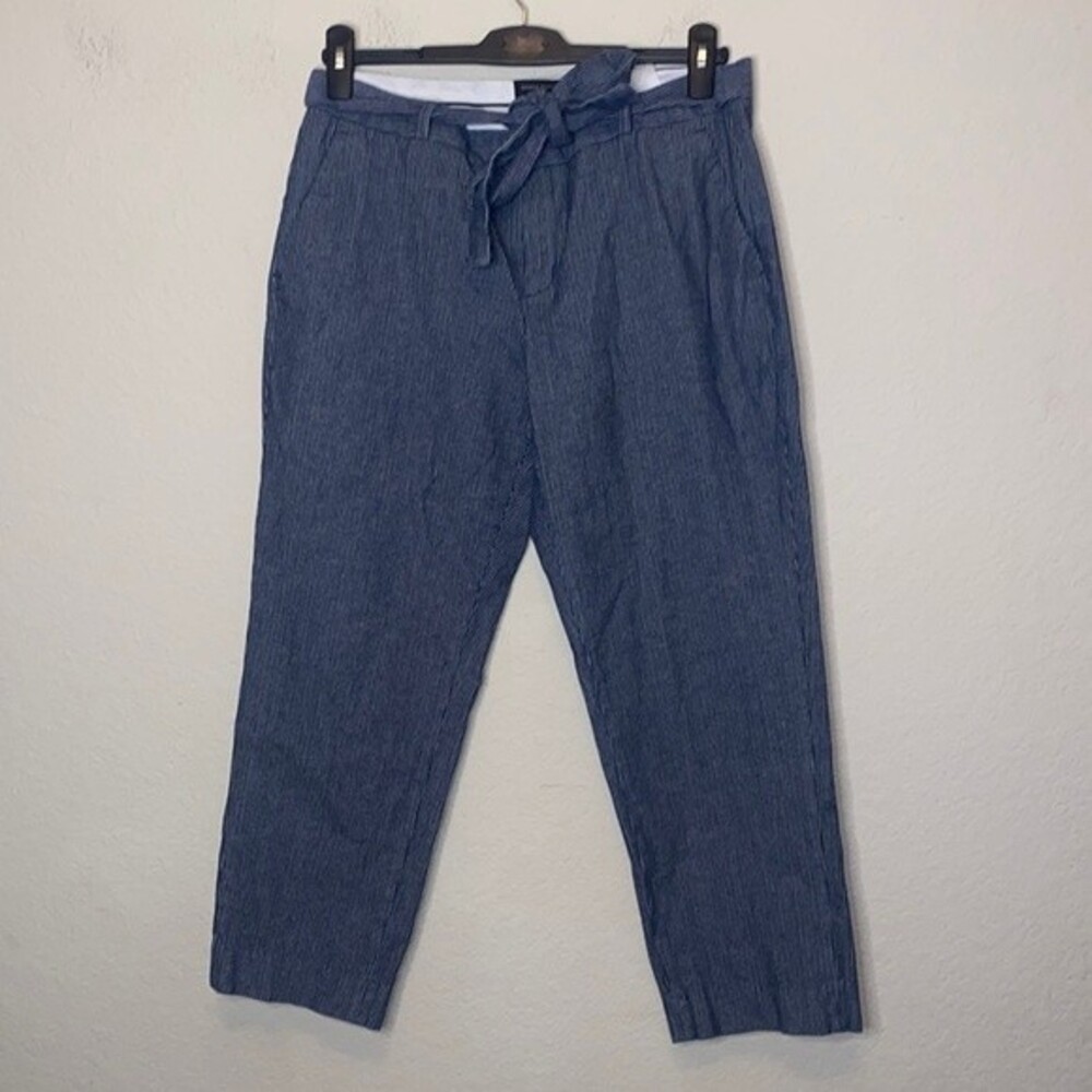Banana Republic Blue Tie-Waist Trousers